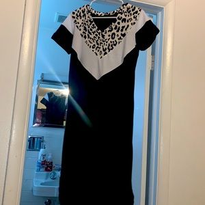 Leopard print maxi dress